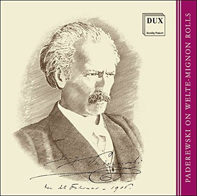 Paderewski Recordings on Welte-mignon Rolls - Paderewski / Liszt / Schubert / Beethoven / Chopin - Musikk - DUX - 5902547003245 - 25. september 2001