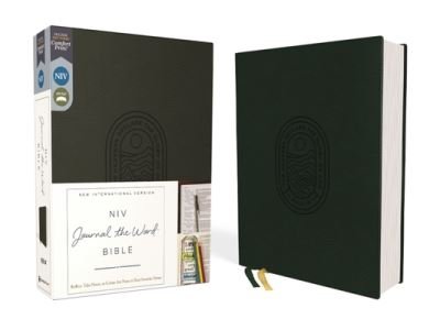Cover for Zondervan · NIV, Journal the Word Bible, Leathersoft, Green, Red Letter, Comfort Print (Bog) (2023)