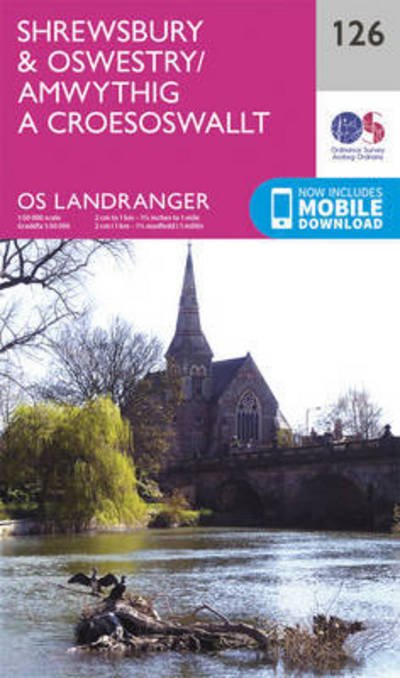 Cover for Ordnance Survey · Shrewsbury &amp; Oswestry - OS Landranger Map (Landkarten) [February 2016 edition] (2016)
