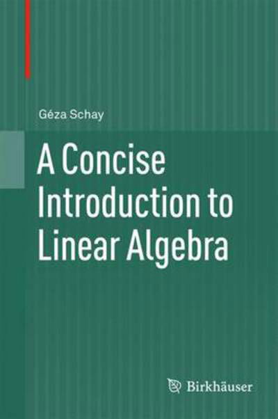 Cover for Geza Schay · A Concise Introduction to Linear Algebra (Gebundenes Buch) (2012)