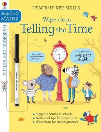 Cover for Holly Bathie · Wipe-clean Telling the Time 7-8 - Key Skills (Paperback Book) (2018)