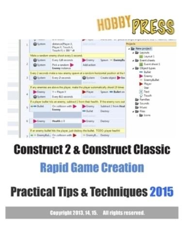 Construct 2 & Construct Classic Rapid Game Creation Practical Tips & Techniques - HobbyPRESS - Kirjat - CreateSpace Independent Publishing Platf - 9781514671245 - keskiviikko 24. kesäkuuta 2015