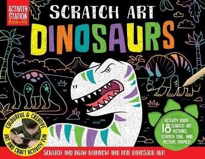 Cover for Nat Lambert · Scratch Art Dinosaurs - Activity Station Gift Boxes (Book) (2021)