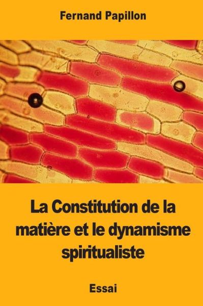 Cover for Fernand Papillon · La Constitution de la Mati re Et Le Dynamisme Spiritualiste (Paperback Book) (2017)