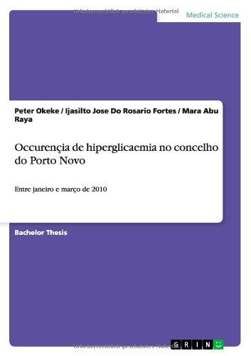 Occurençia de hiperglicaemia no c - Okeke - Books - GRIN Verlag GmbH - 9783640789245 - January 13, 2011
