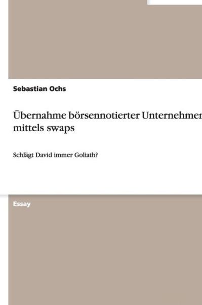 Cover for Ochs · Übernahme börsennotierter Unterneh (Book) (2013)