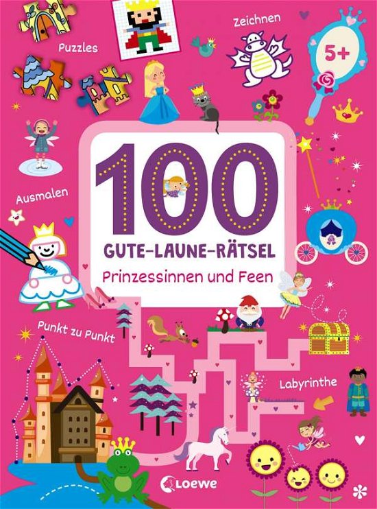 Cover for 100 Gute-laune-rätsel · 100 Gute-Laune-Rätsel - Prinzessinnen u (Buch)