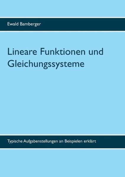 Cover for Bamberger · Lineare Funktionen und Gleich (Book) (2017)