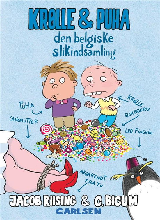 Krølle & Puha: Krølle & Puha (1) - Den belgiske slikindsamling - Jacob Terp Riising - Livros - CARLSEN - 9788711569245 - 24 de outubro de 2018