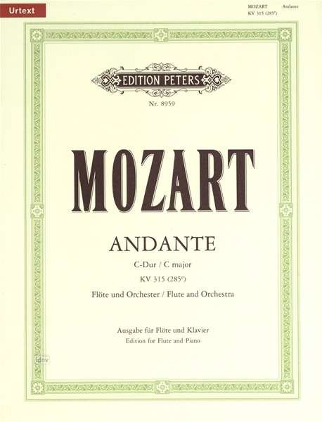 Andante in C K315 - WA Mozart - Bücher - Edition Peters - 9790014104245 - 12. April 2001