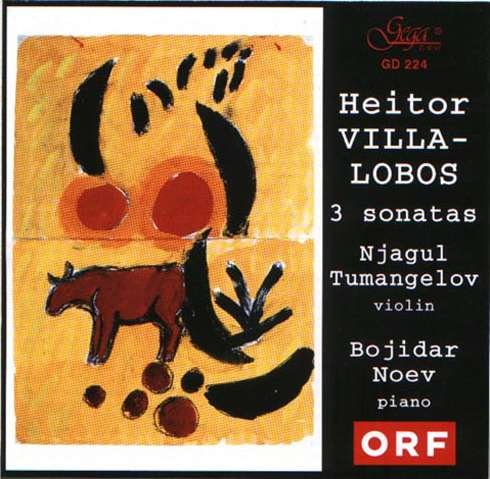 Noev Bojidar - Heitor Villa-lobos - 3 Sonatas - Njagul Tumangelov - Musik - GEGA NEW - 3800121302246 - 1. september 2002