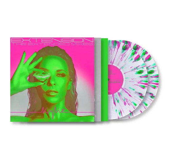Cover for Kylie Minogue · Extension (LP) [Pink / Green Splatter Vinyl edition] (2023)