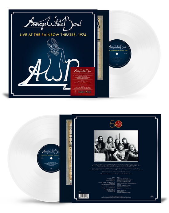 Cover for Average White Band · Live At The Rainbow Theatre: 1974 (140G white vinyl) (RSD 2024) (LP) [RSD 2024 White Vinyl edition] (2024)