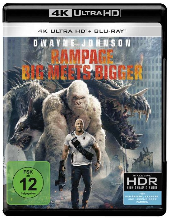 Cover for Dwayne Johnson,naomie Harris,malin Akerman · Rampage: Big Meets Bigger (4K Ultra HD) (2018)