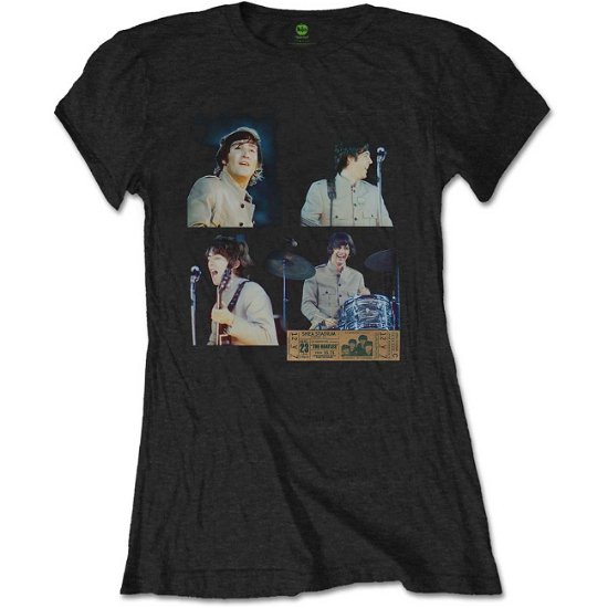 The Beatles Ladies T-Shirt: Shea Stadium Shots - The Beatles - Fanituote - MERCHANDISE - 5056170659246 - torstai 9. tammikuuta 2020