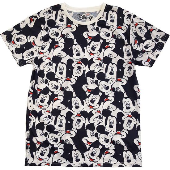 Cover for Disney · Disney: Mickey Mouse Aop Heads (T-Shirt Unisex Tg. XS) (T-shirt) [size XS] [White - Unisex edition]