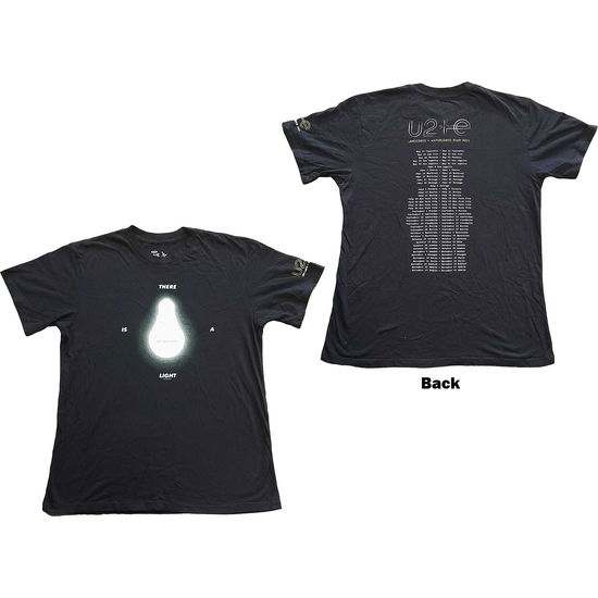 Cover for U2 · U2 Unisex T-Shirt: I+E Tour 2015 There Is A Light (Black) (Back Print &amp; Ex-Tour) (T-shirt) [size M] (2022)