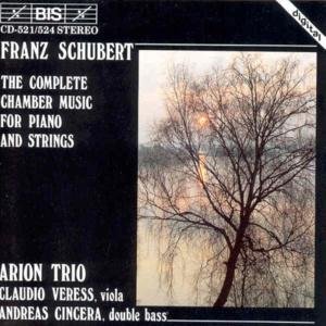 Cover for Schubert · Complete Chamber Music for Piano &amp; Strings (CD) (1992)
