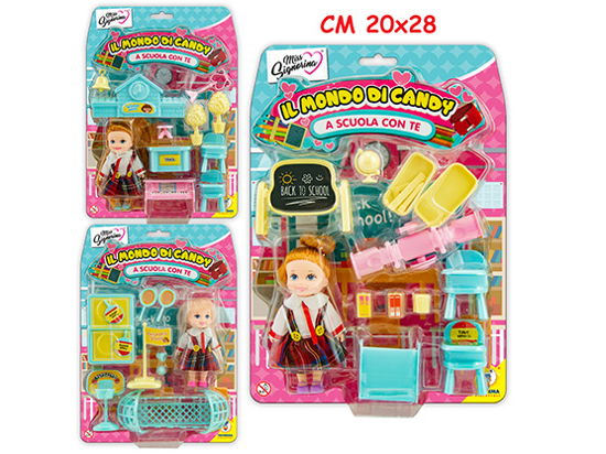 Cover for Teorema: Miss Signorina · Il Mondo Di Candy Playset Scuola 3 Ass - Blister (MERCH)