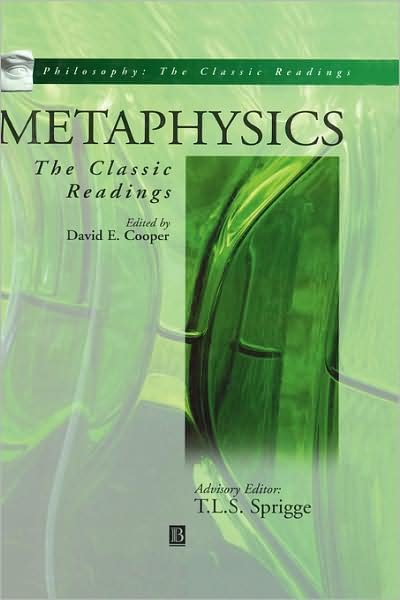 Cover for Cooper · Metaphysics: The Classic Readings - Philosophy: The Classic Readings (Inbunden Bok) (1999)