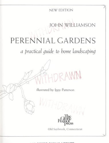 Cover for John Williamson · Perennial Gardens (Paperback Book) (1992)