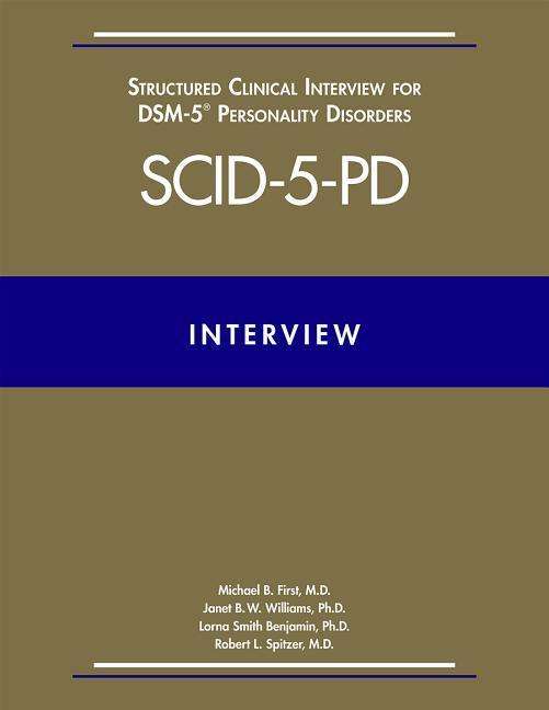 Cover for First, Michael B. (New York State Psychiatric Institute) · User's Guide for the Structured Clinical Interview for DSM-5® Disorders—Clinician Version (SCID-5-CV) (Paperback Book) (2016)