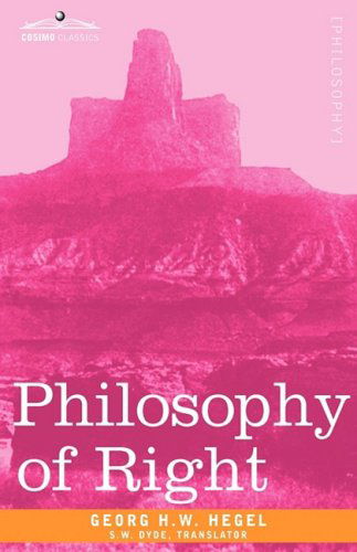 Cover for Georg H.w. Hegel · Philosophy of Right (Paperback Book) (2008)
