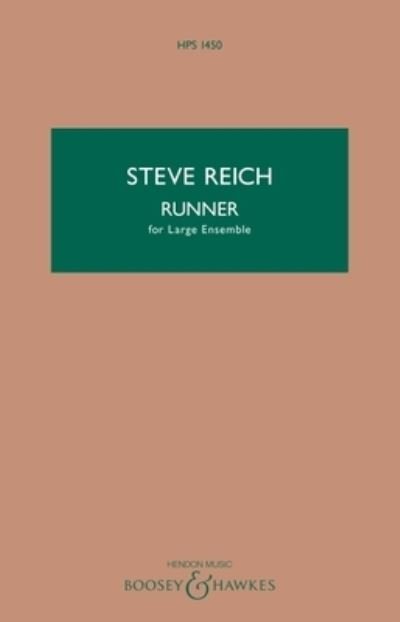 Cover for Steve Reich · Runner (Buch) (2021)