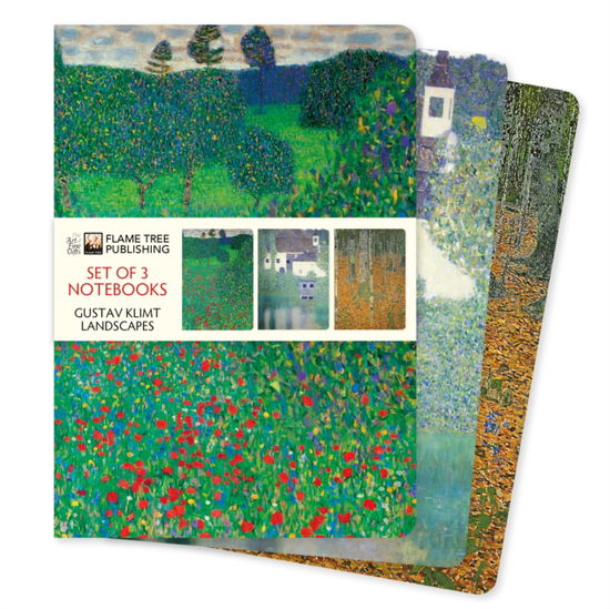 Gustav Klimt: Landscapes Set of 3 Standard Notebooks - Standard Notebook Collection - - Books - Flame Tree Publishing - 9781804179246 - September 24, 2024
