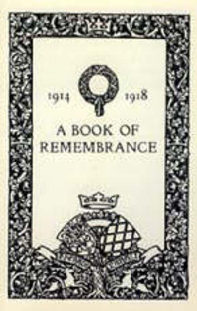 Cover for Naval &amp; Military Press · Book of Remembrance 1914-1918 (Paperback Bog) [New edition] (2003)