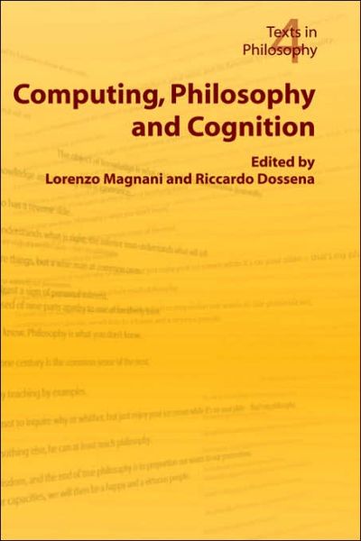 Cover for L Magnani · Computing, Philosophy and Cognition (Paperback Book) (2005)