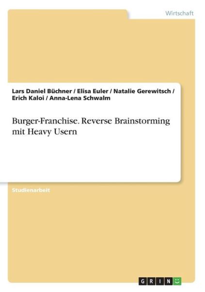 Cover for Büchner · Burger-Franchise. Reverse Brain (Book)