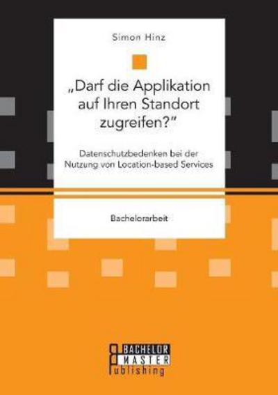 Cover for Hinz · &quot;Darf die Applikation auf Ihren St (Book) (2016)