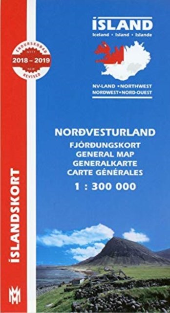 Cover for H H Hansen · North West Iceland Map 1:300 000 (Landkart) (2018)