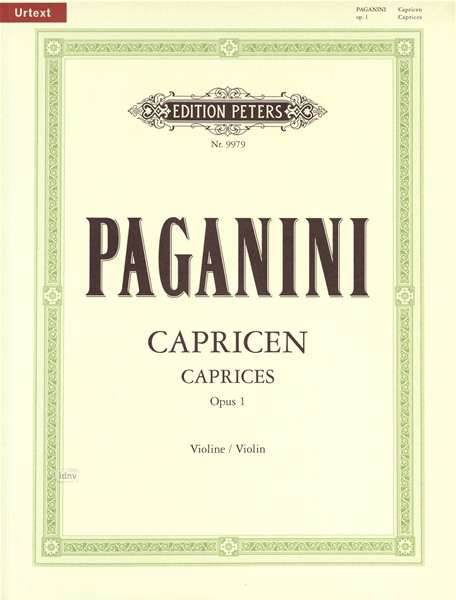 Cover for Paganini · 24 Caprices Op. 1 for Violin (Partitur) (2001)