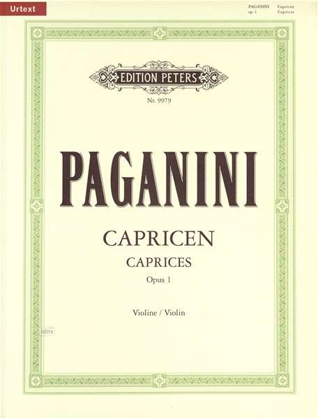 24 Caprices Op. 1 for Violin - Paganini - Bøger - Edition Peters - 9790014079246 - 12. april 2001