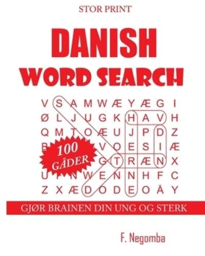 Cover for F Negomba · Danish Word Search (Paperback Bog) (2020)