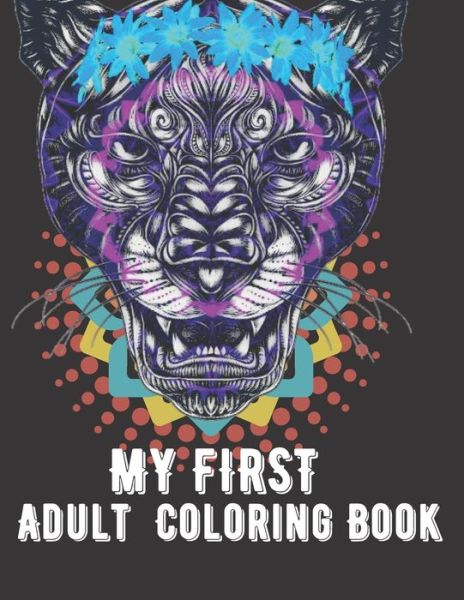 Cover for Animal Mandala Coloring Pages · My first Adult Coloring Book (Paperback Book) (2020)