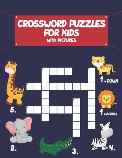 Cover for Ksr Publishing · Crossword Puzzles for Kids With Pictures (Pocketbok) (2020)