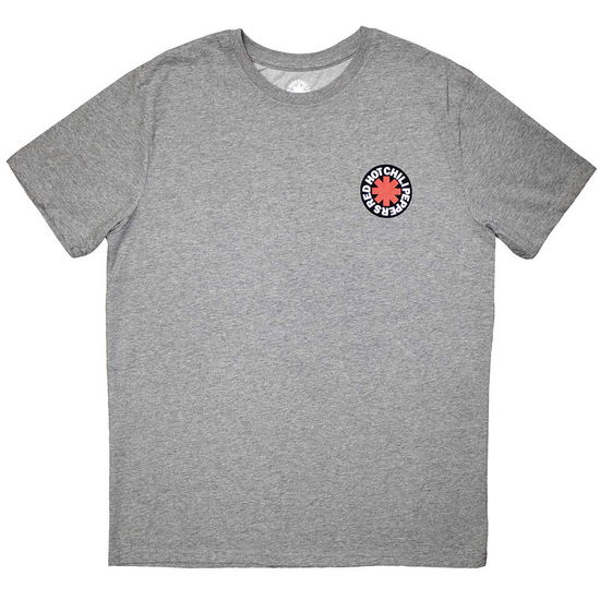 Cover for Red Hot Chili Peppers · Red Hot Chili Peppers Unisex T-Shirt: Mini Classic Asterisk (Grey) (T-shirt)