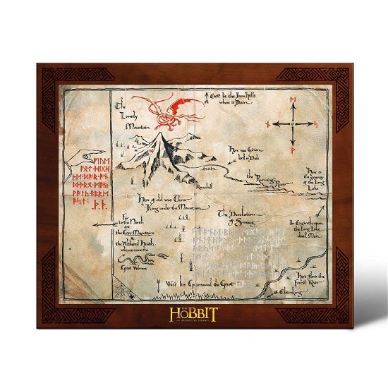Map of Thorin's Oakenshield ( NN2147 ) - The Hobbit - Koopwaar - The Noble Collection - 0849421001247 - 