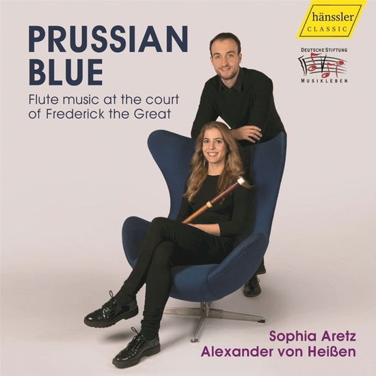 Cover for Sophie Aretz · Prussian Blue - Flute Music at the Court of Frederick T (CD) (2022)