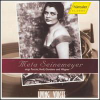 Meta Seinemeyer Sings Puccini Verdi Giordano Wagne - Puccini / Verdi / Giordono / Wagner / Seinemeyer - Música - HAE - 4010276018247 - 9 de mayo de 2006