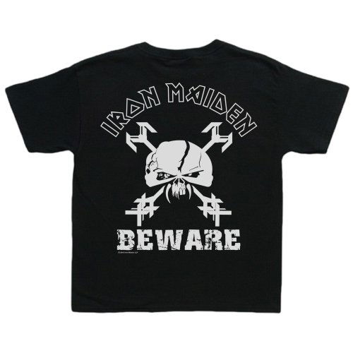 Iron Maiden Kids Toddler T-Shirt: Beware (18-24 Months) - Iron Maiden - Mercancía - Global - Apparel - 5055295394247 - 