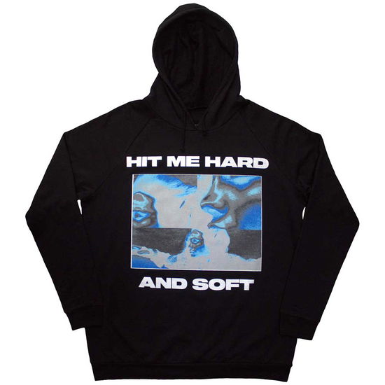 Billie Eilish Unisex Pullover Hoodie: Hit Me Hard And Soft Negative (Black) - Billie Eilish - Produtos - - 5056737275247 - 27 de agosto de 2024