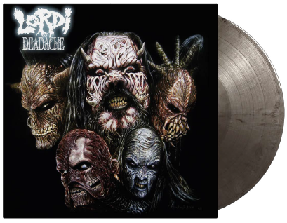 Cover for Lordi · Deadache (LP) [Silver / Black Marbled edition] (2023)
