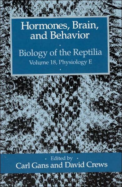 Cover for Gans · Hormones, Brain, and Behavior - Biology of Reptilia BRP (Paperback Book) (1992)