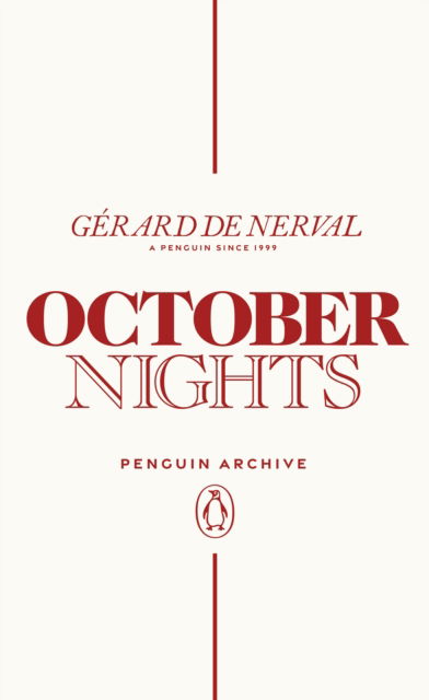 Cover for Gerard De Nerval · October Nights - Penguin Archive (Paperback Book) (2025)