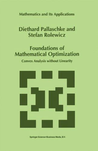 Cover for Diethard Pallaschke · Foundations of Mathematical Optimization: Convex Analysis Without Linearity - Mathematics and Its Applications (Hardcover Book) (1997)