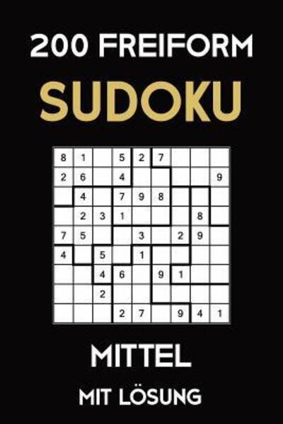 Cover for Tewebook Sudoku · 200 Freiform Sudoku Mittel Mit Lösung : Sudoku Puzzle Rätselheft, 9x9, 2 Rästel pro Seite (Paperback Book) (2019)